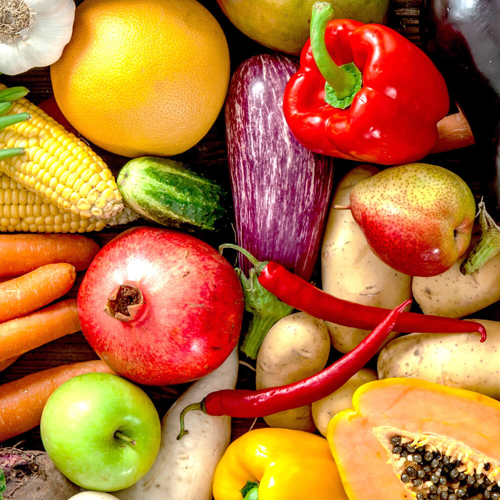 Овощи и фрукты - фото