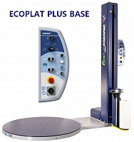 Полуавтоматический паллетоупаковщик Ecoplat Plus Base. Предварительное растяжение пленки до 150% - фото